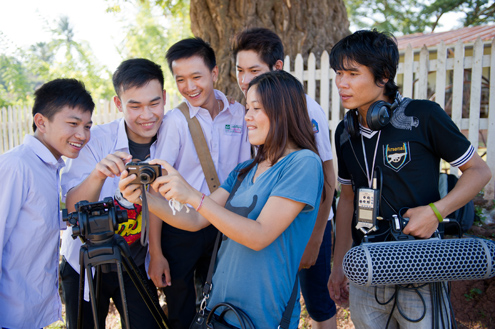 LaosFilmWorkshop Students participate in filmmaking in Laos