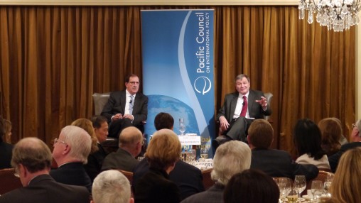 David D. Arnold and Amb. Karl Eikenberry at the Pacific Council