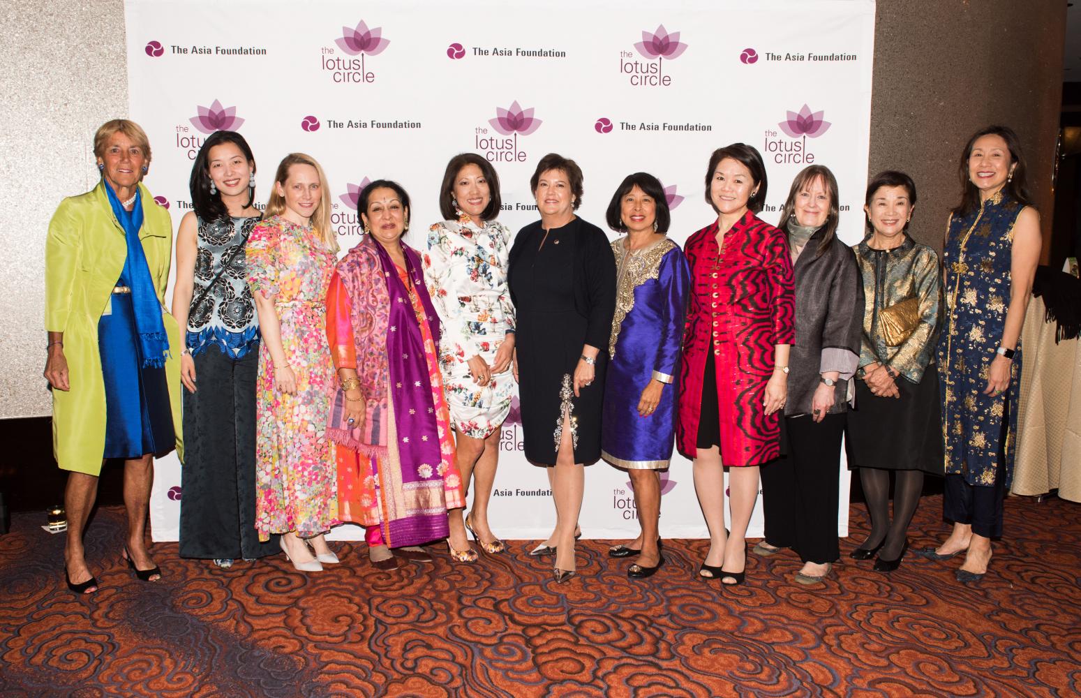 Lotus Circle Advisors smile for photos at 2019 Lotus Leadership Awards Gala.