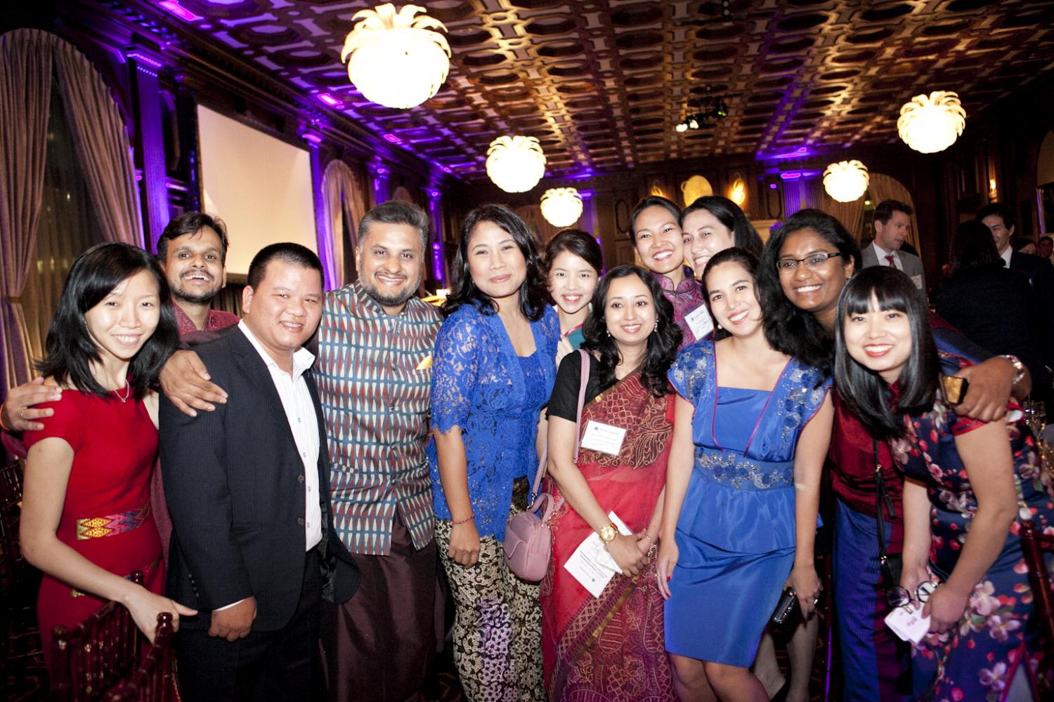 Group of Asia Foundation Development Fellows gather for group photo at Gala