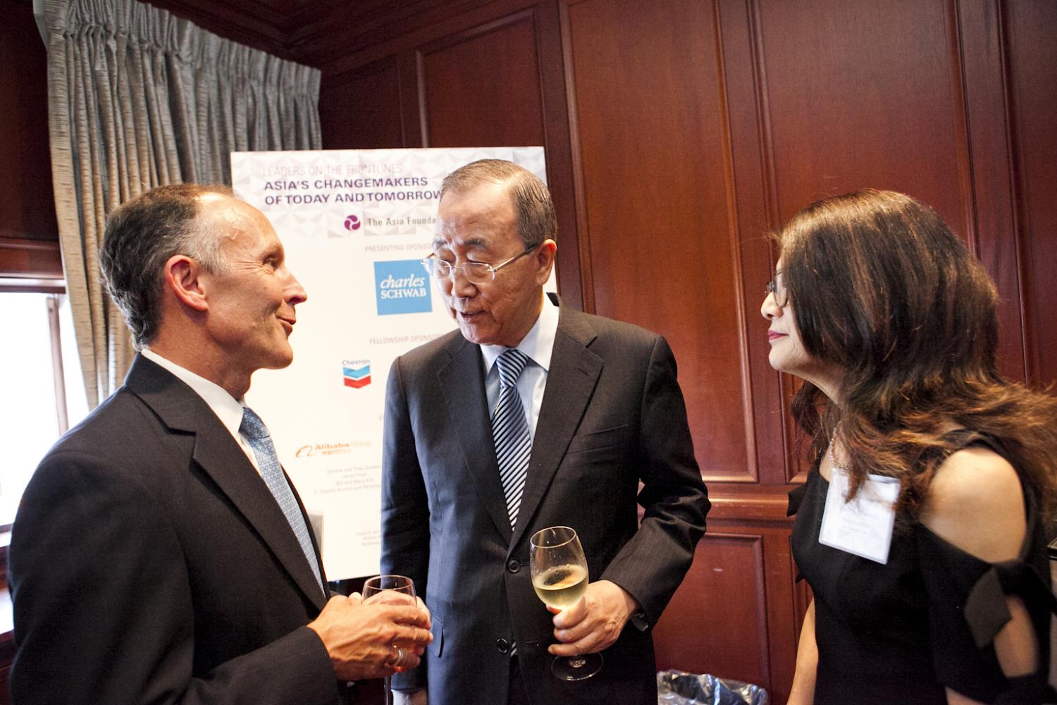 Kurt Glaubitz and Wendy Soone-Broder with Ban Ki-moon.