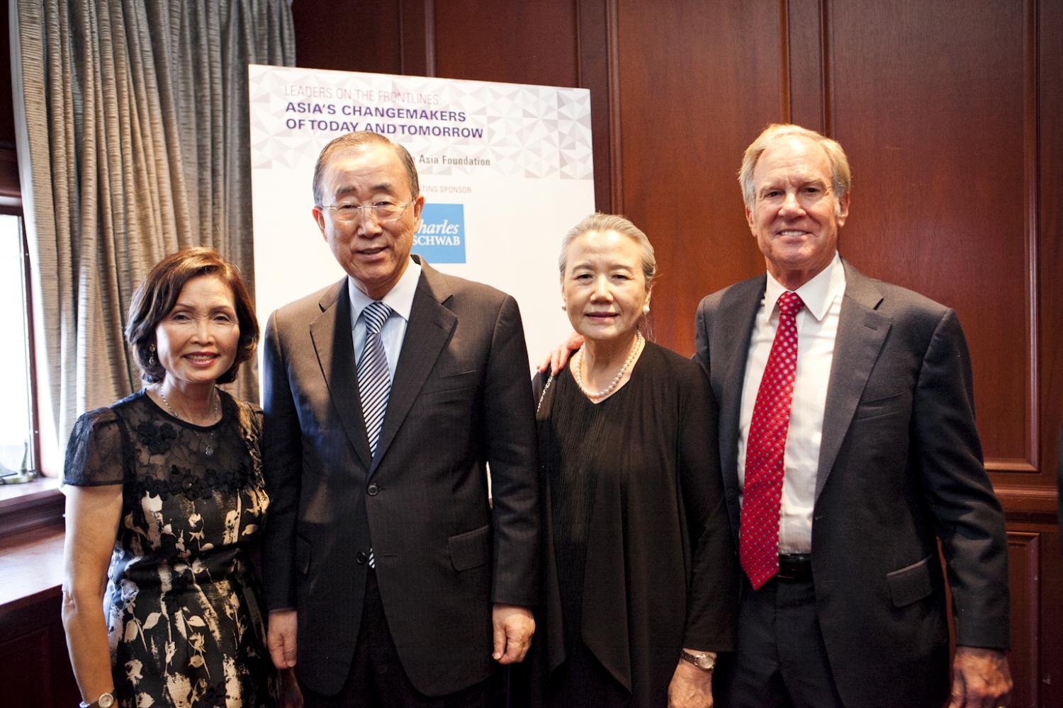 Thao and Jerry Dodson with Ban Ki-Moon and Madam Yoo Soon-taek