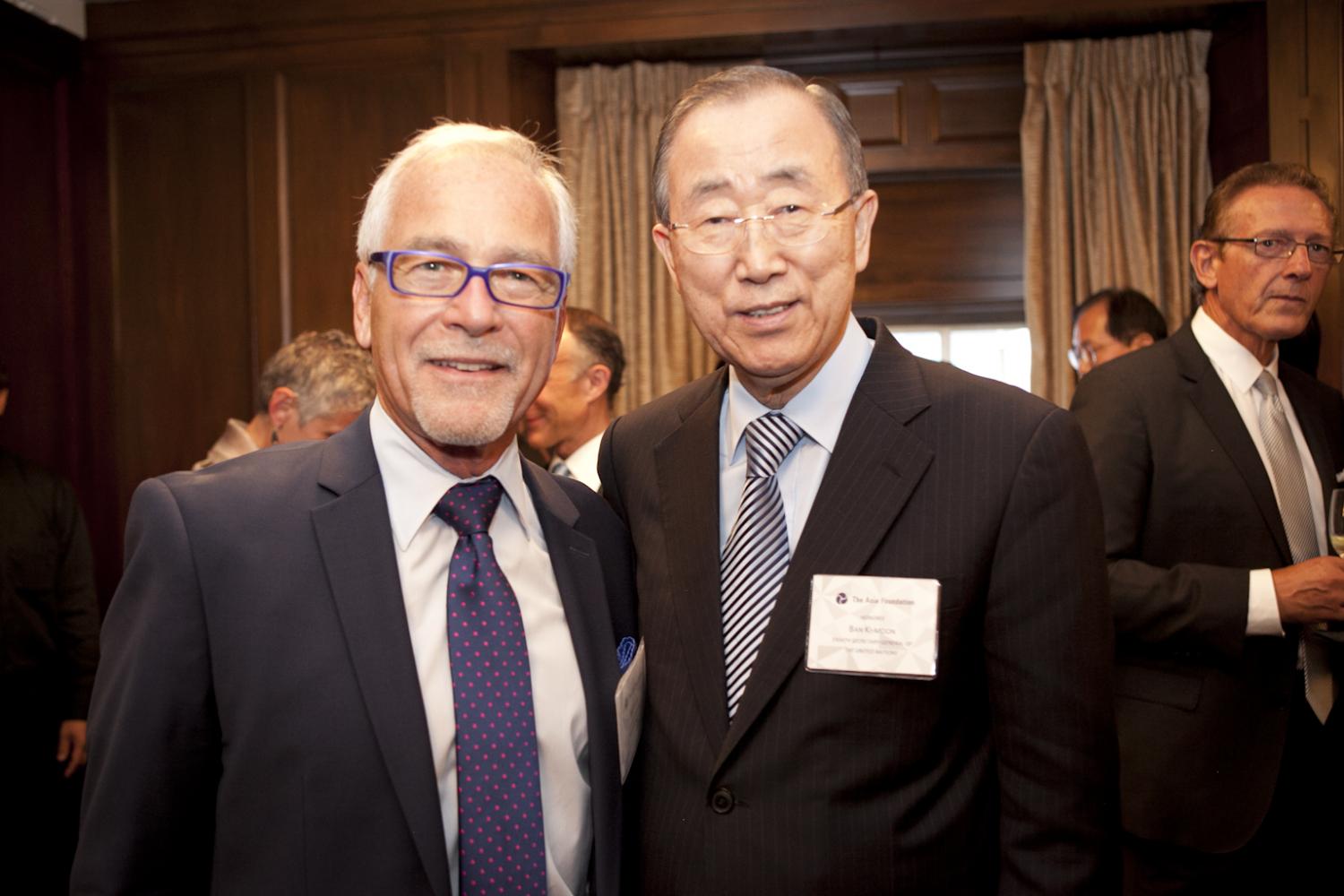 Tim Kochis and Ban Ki-moon