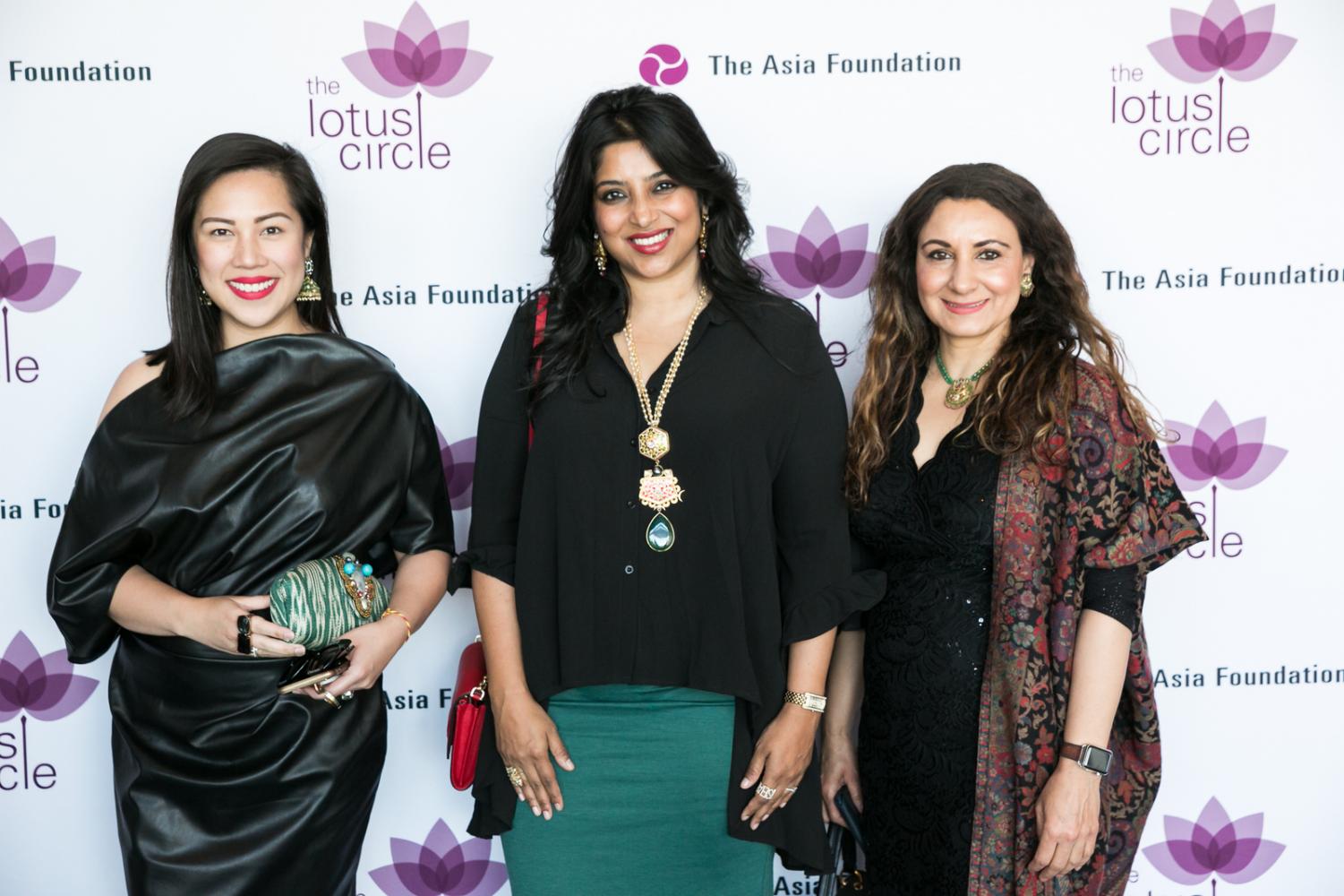 Keesa Ocampo, Ayesha Mathews-Wadhwa, Simreena Singh smile for photo