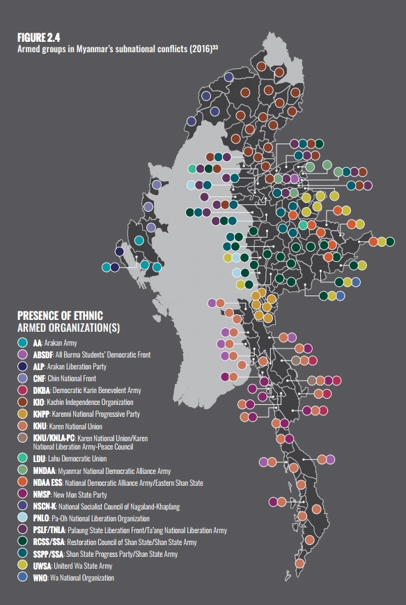 The Contested Areas of Myanmar Key Findings in New Asia Foundation