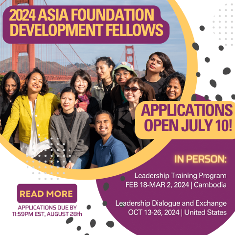 Applications Open For 2024 Asia Foundation Development Fellows The   2024 AFDF LI1 06 25b  480x480 