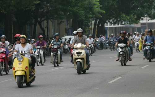 Motorcycles in Hanoi