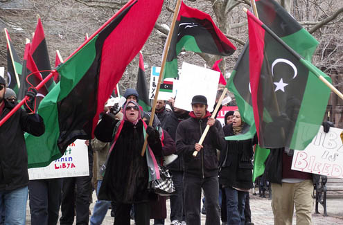 Libya Protests in Boston