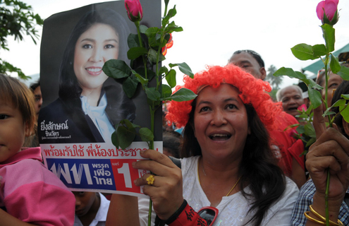 YingluckShinawatra A supporter of Yingluck Shinwatra