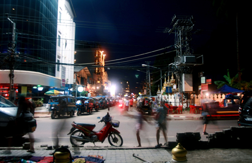 Downtown Vientiane, Laos