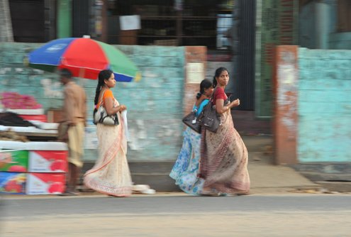 The Asia Foundation Sri Lanka Sept 2011 Women walk along in Sri Lanka's capital