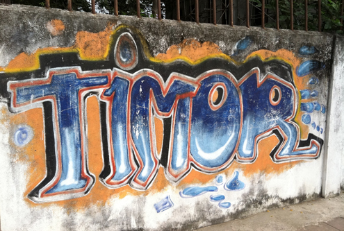 Design & Photography Training 2011 Timor wall graffiti