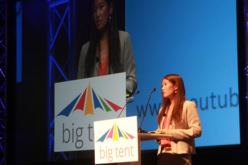 Michelle Chang at Google's Big Tent event