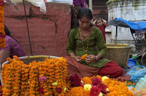 Women in market in Kathmandu