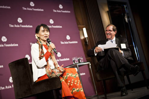 ASSKAsiaFoundation Daw Aung San Suu Kyi speaks at Asia Foundation