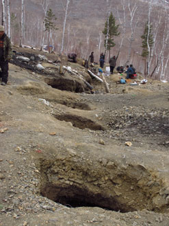 Mongolia Mine Shafts