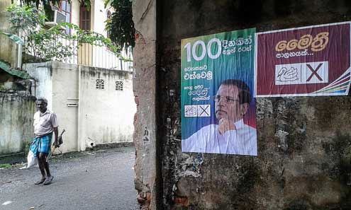 Maithripala Sirisena wins Sri Lanka election