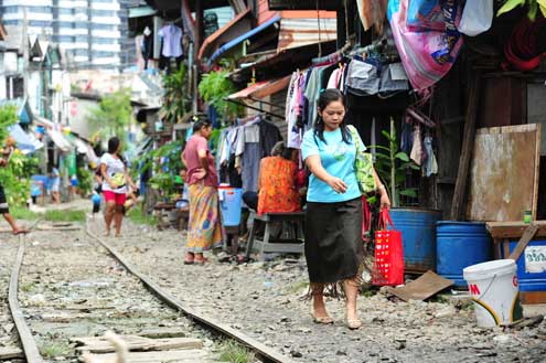Bangkok slum 